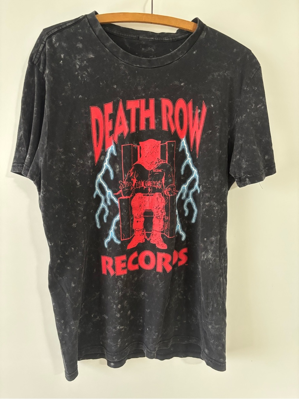 Death Row Records Black Graphic Short Sleeve Tee